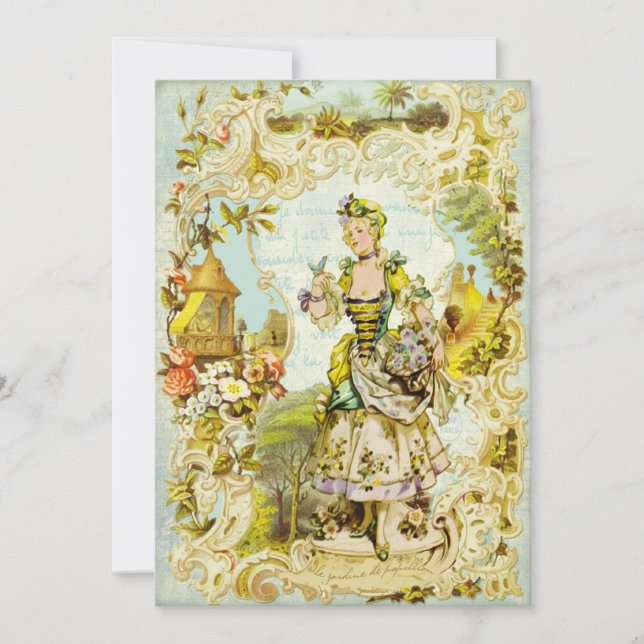 Inbjudningar för Versailles fjärilsträdgård (Framsida)