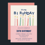 Inbjudningar från 30års födelsedag Funny Birthday<br><div class="desc">Inbjudningar från 30års födelsedag Funny Birthday Candle</div>