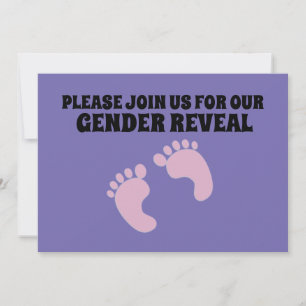INBJUDNINGAR FRÅN baby GENDER ANPASSNINGSBAR AV RE