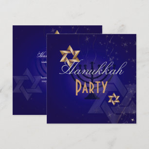 Inbjudningar från Hanukkah-partiet