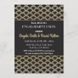 inbjudningar Gatsby för 20-talart décoförlovning