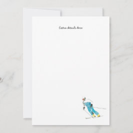 Inbjudningar med skid- och snowboardtema