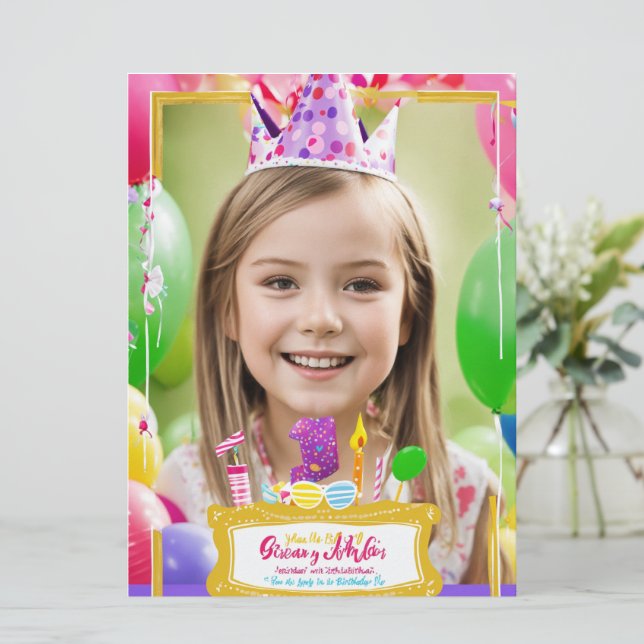 Inbjudningar och mallar > Födelsedagskort (Stående Fram)