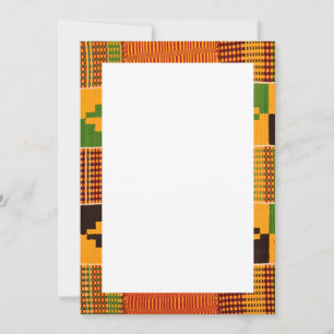 Inbjudningar och meddelanden om afrikanska utskrif