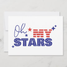 Inbjudningar Oh my stars och stripes. Oberoende
