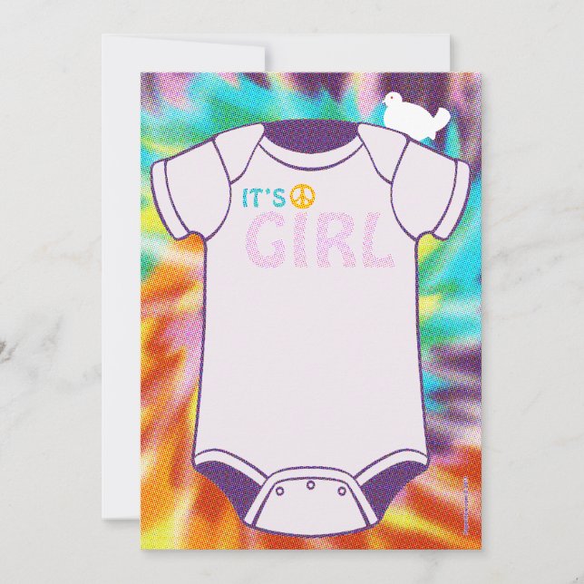 Inbjudningar om färgade babyskor (Framsida)