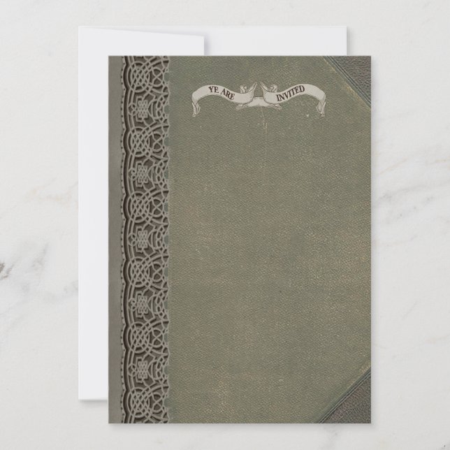 Inbjudningar om medeltida Bok-täckning (Framsida)