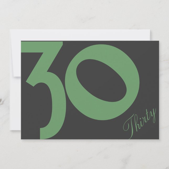 Inbjudningar på födelsedagen (30 år gamla) (Framsida)