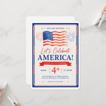 inbjudningar som firar Amerikas 250-årsjubileum