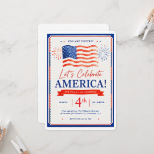 inbjudningar som firar Amerikas 250-årsjubileum
