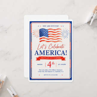 inbjudningar som firar Amerikas 250-årsjubileum
