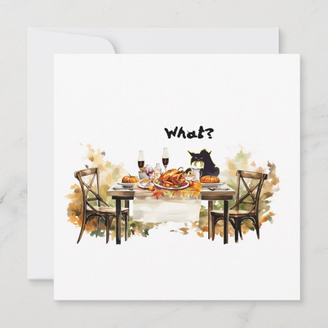 Inbjudningar, Thanksgiving - felaktiga kattomslag, Inbjudningar (Framsida)