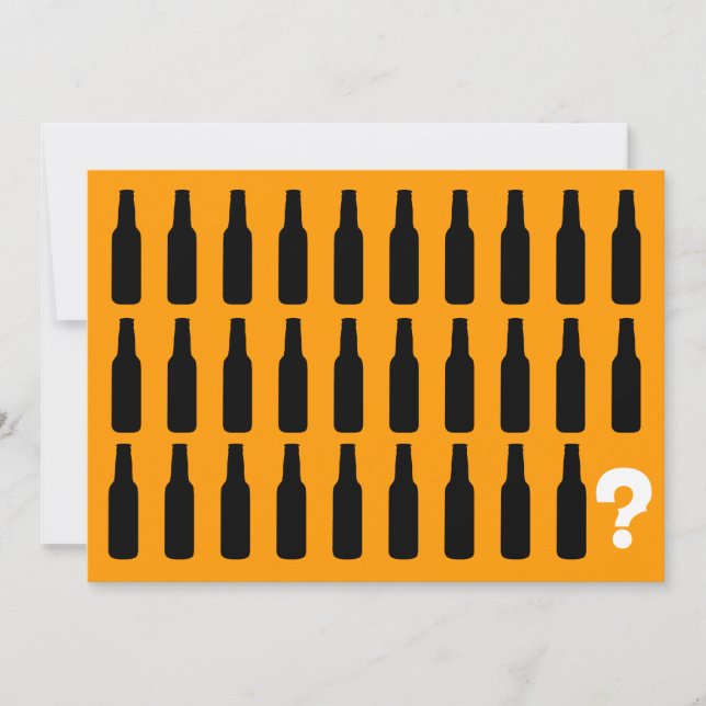 Inbjudningar till 30års födelsedag - Öl! (Framsida)