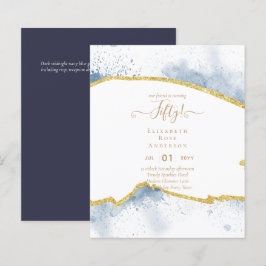 Inbjudningar till 50-årsfest Glitter Glamour