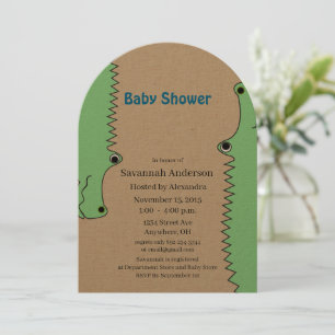 Inbjudningar till Alligator Pojke Shower