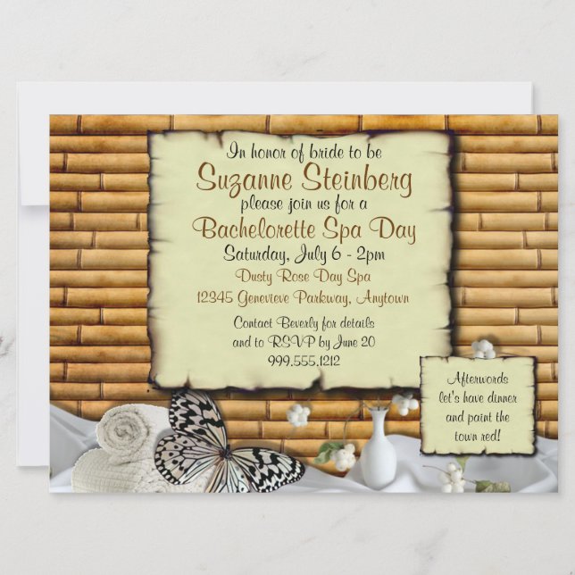 Inbjudningar till Anpassningsbar av Bachelorette S (Framsida)