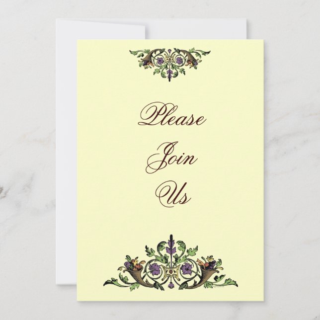 Inbjudningar till Anpassningsbar för Thanksgiving  (Framsida)