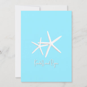Inbjudningar till Aqua Blue Starfish Beach Wedding