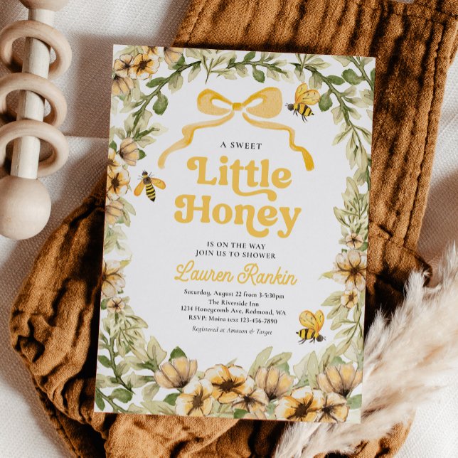 Inbjudningar till Baby Bee Baby Shower (Skapare uppladdad)