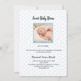 Inbjudningar till Baby-minnestjänsten personlig