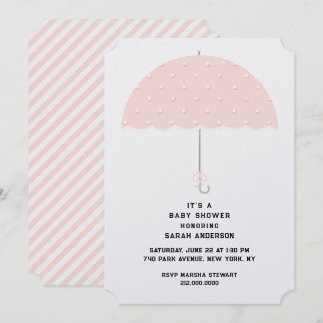Inbjudningar till baby shower (Fram/baksida)
