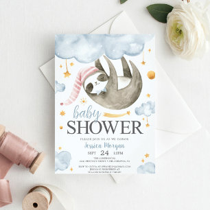 Inbjudningar till Baby Sloth Baby Shower