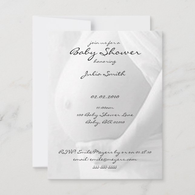 Inbjudningar till babykläder i Baby (Framsida)