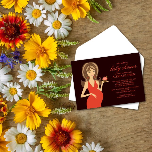 Inbjudningar till babyvisningsprogrammet {Brown} (Skapare uppladdad)