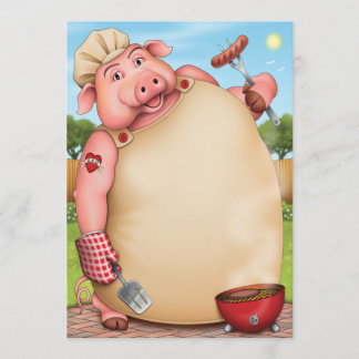 Inbjudningar till Barbeque-partiet, BBQ-mall