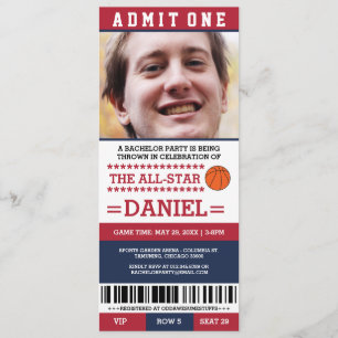 Inbjudningar till basket-salongsparty