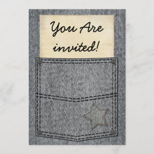 Inbjudningar till Black Jeans Pocket Party