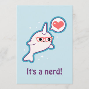 Narwhal Kawaii Inbjudningar  Zazzle.se