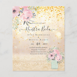 inbjudningar till  Blommigt för ROSA av budget Nue