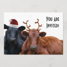 Inbjudningar till boskapsuppfödning Julfest