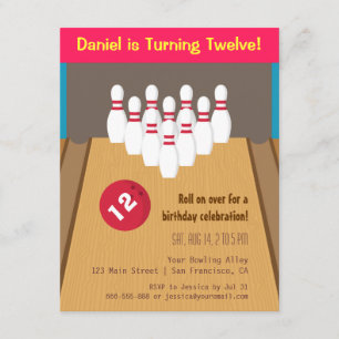 Inbjudningar till bowlingfest