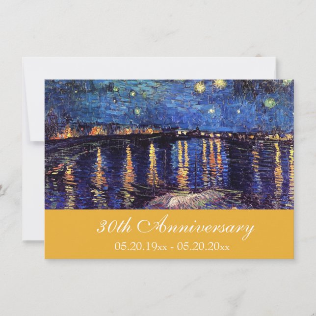 Inbjudningar till bra av berömdens konst-årsdag. (Framsida)