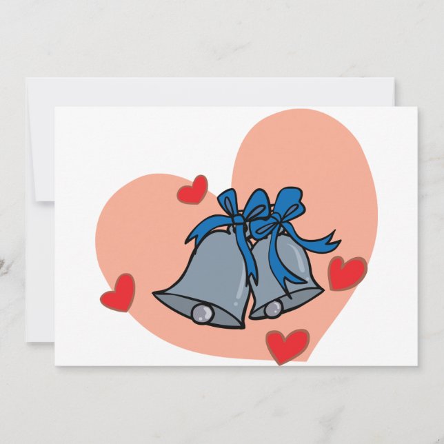 Inbjudningar till Bröllop Klockor (Framsida)