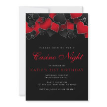 Inbjudningar till Casino Nght Party