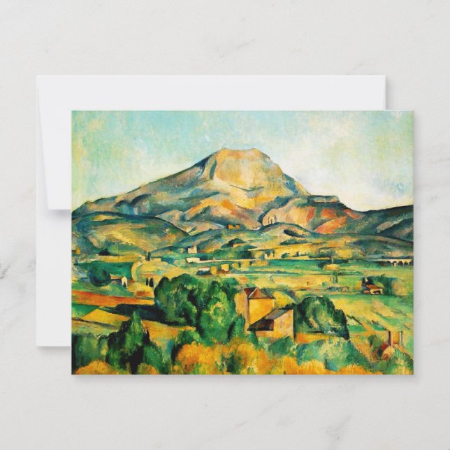 Inbjudningar till Cezanne Mont Sainte-Victoire (Framsida)