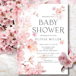 Inbjudningar till Cherry Blommar Delight Baby Show