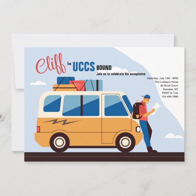 Inbjudningar till college för män (Framsida)