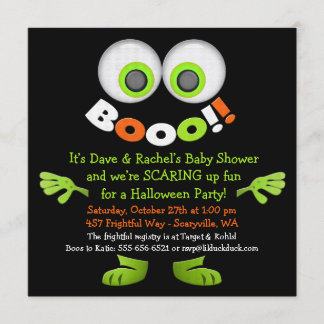 Inbjudningar till Cute Monster Baby Shower