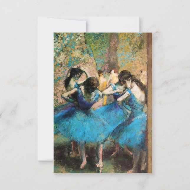 Inbjudningar till Degas Blue Dancers (Framsida)