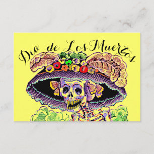 Inbjudningar till Dia de Los Muertos Day of the de