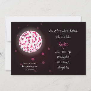Inbjudningar till Disco Boll Bachelorette Party