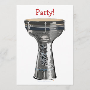 Inbjudningar till Doumbek Drum Party Darbuka Tomba
