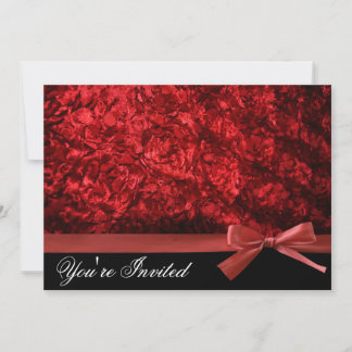 Inbjudningar till Elegant Red & Black