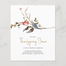 Inbjudningar till elegantens budgetThanksgiving