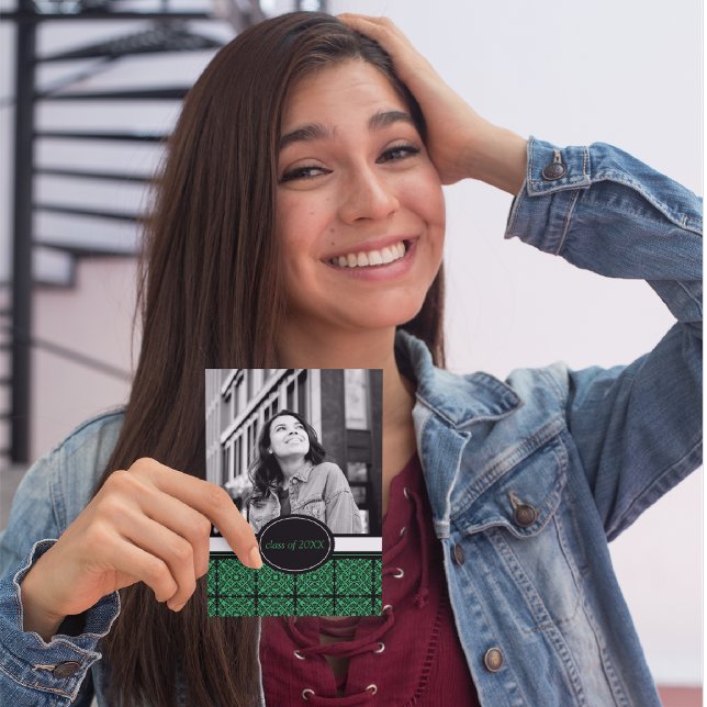 Inbjudningar till examensfest [Grön] (Skapare uppladdad)