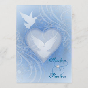 Inbjudningar till Fairy Tale Flourish Blue Princes